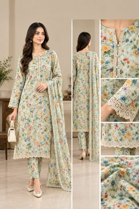 Pastel Bloom – Embroidered Lawn Collection
