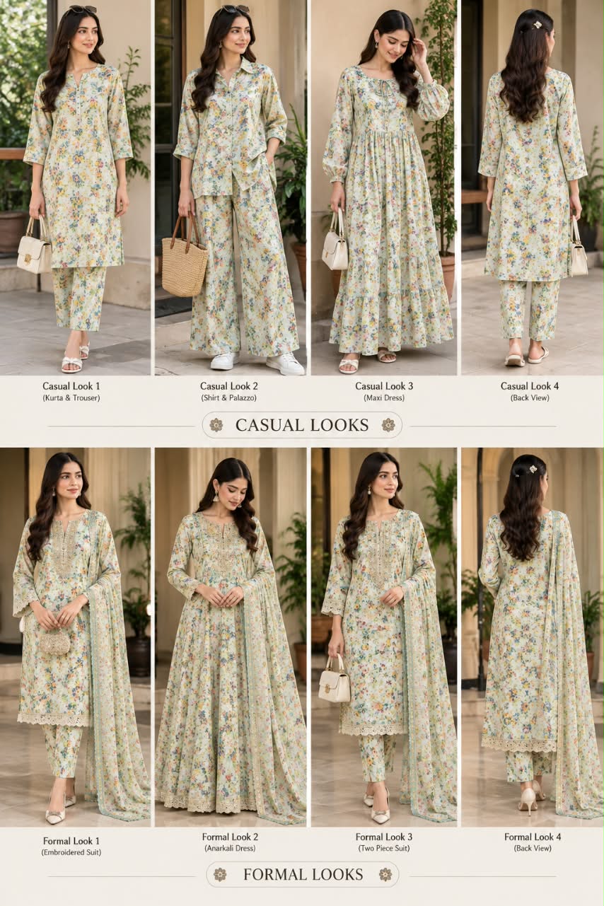Pastel Bloom – Embroidered Lawn Collection
