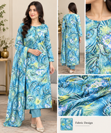 Imported Printed Lawn 1Pcs Dress