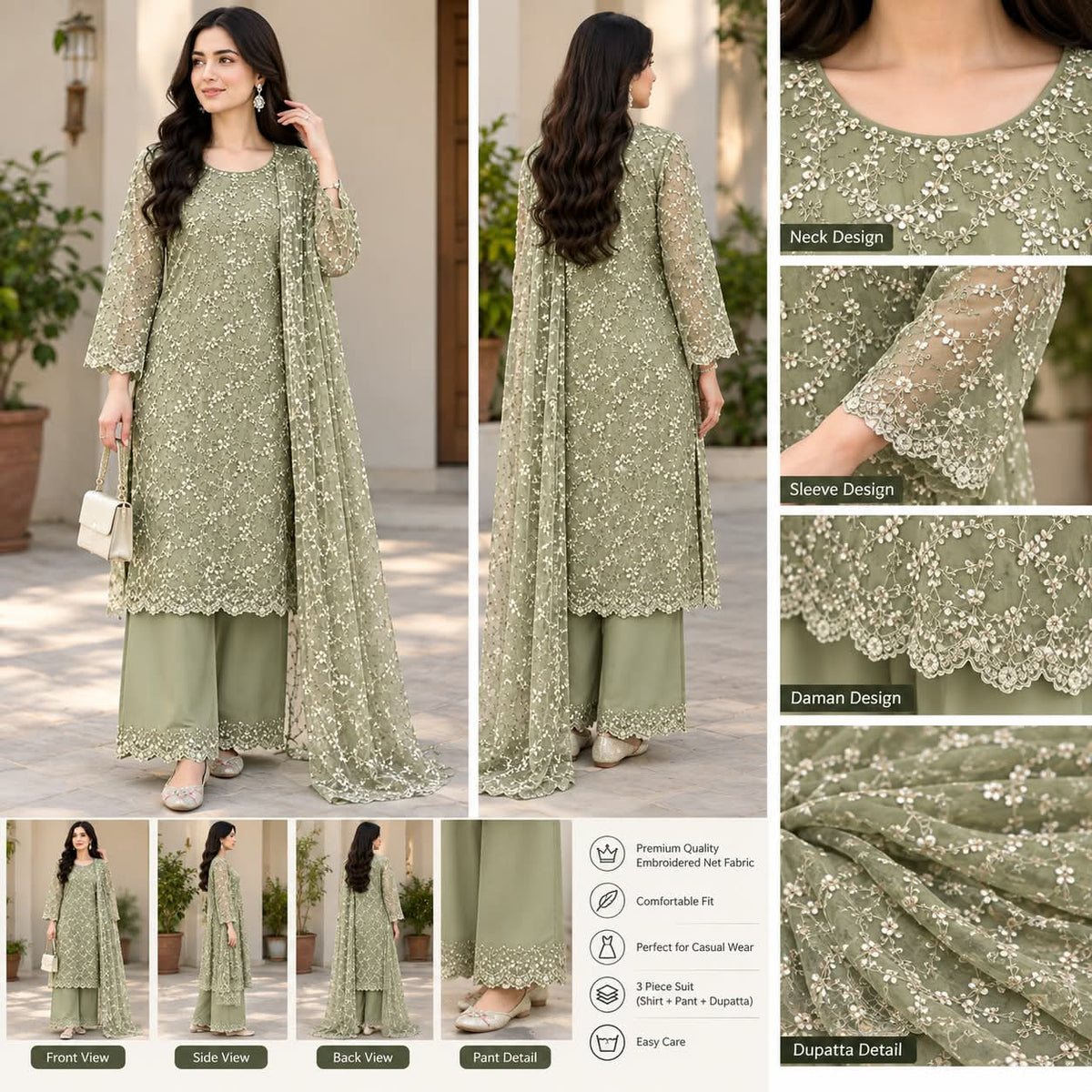 Unstitched Imported CutDana Dress