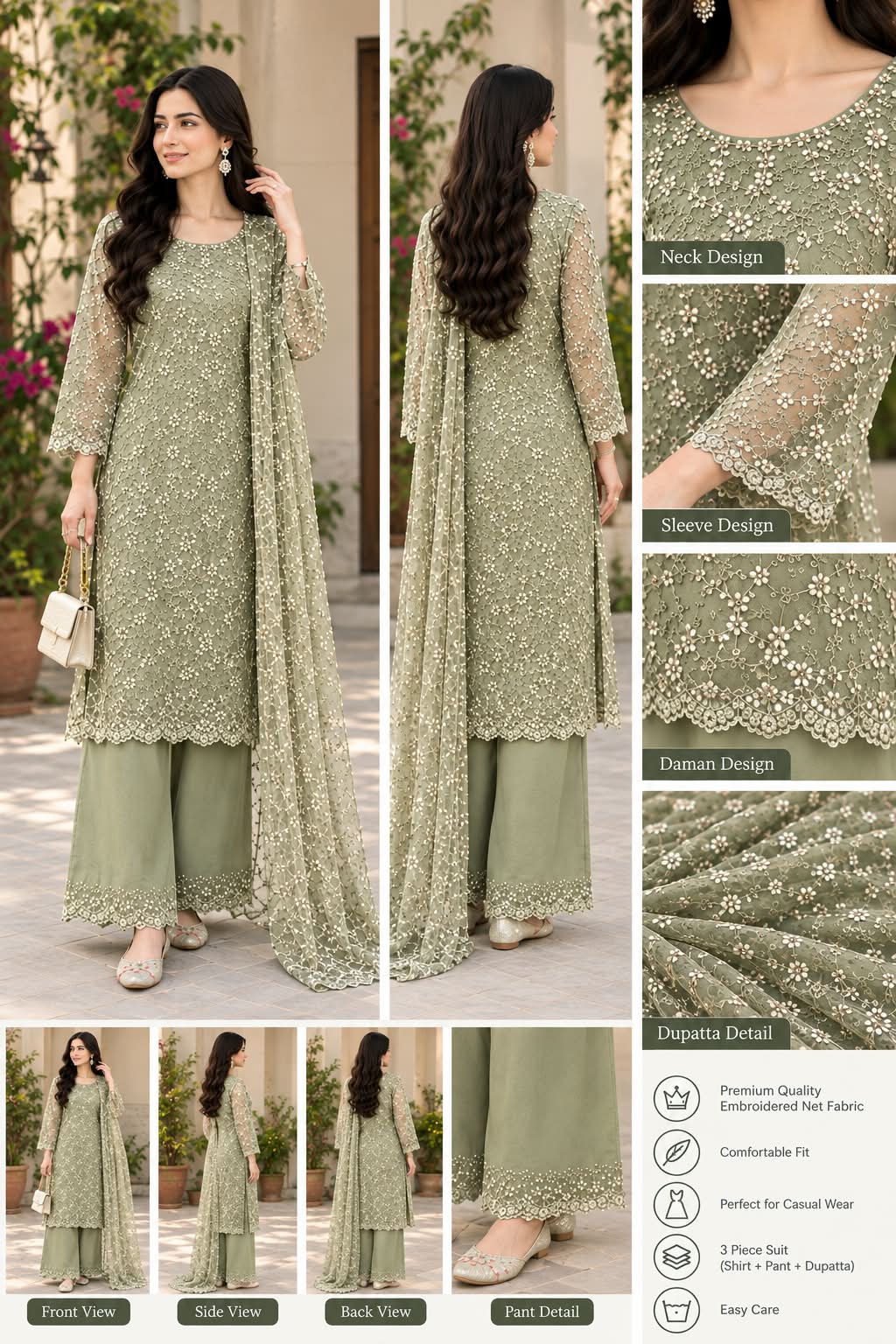 Unstitched Imported CutDana Dress